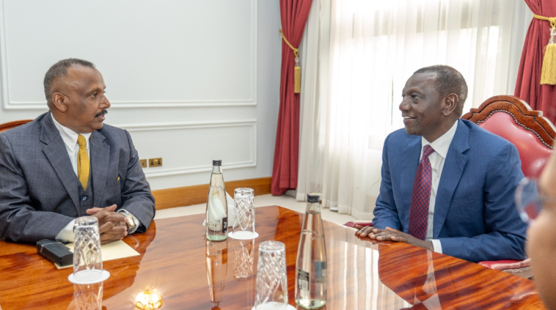 President William Ruto during a meeting at State House.
